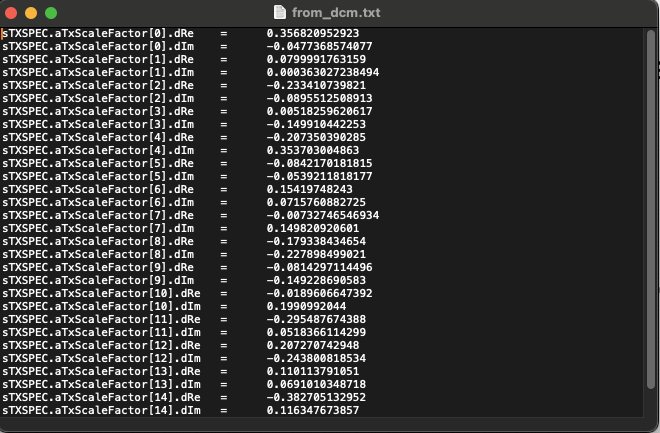 temporary new file containing only the Scale factors. We use this file to create the AdjValidate command.